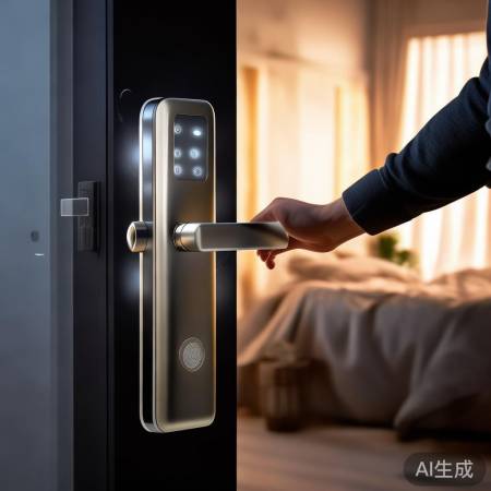 智能指纹锁，自动开锁锁门