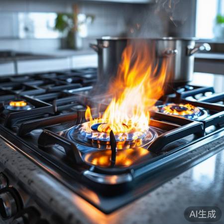 燃气灶火力强，烹饪佳