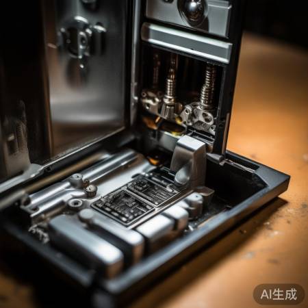 打开锁面，拧螺丝找电池仓