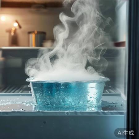 热水轻松除冰箱水垢