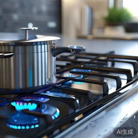 “电池燃气灶点火快火候均，烹饪