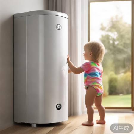 热水器放安全处，防孩子误触