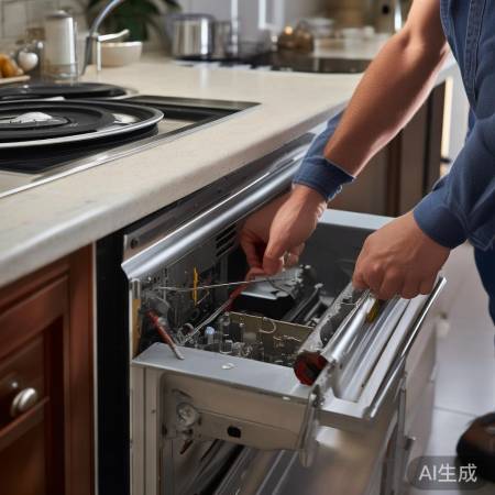 拆螺丝，取集成灶