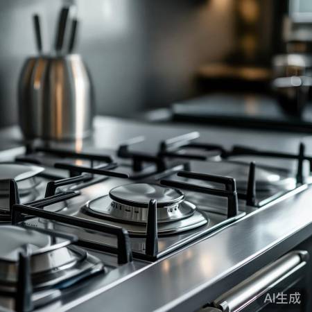 澳柯玛燃气灶：304不锈钢，安