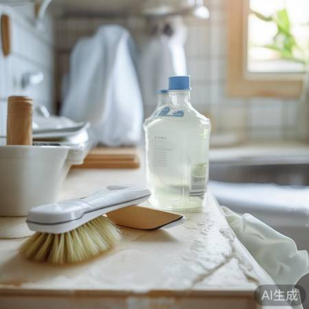 清洗工具：软毛刷、白醋、手套