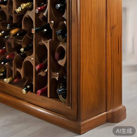 斜口红酒柜，尺寸适中